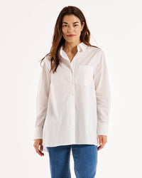 Poppy Poplin Shirt  White