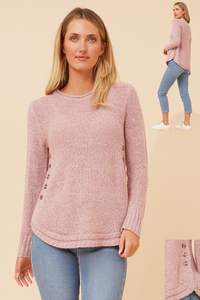 Allyn Button Detail Knit Jumper