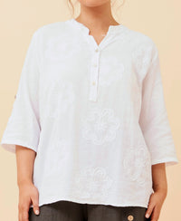 Sarah Floral Embroidered Top