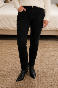 Stacie Classic Black Slim Leg Jeans