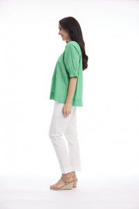 Slub Top Boat Neck