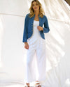 Stacey Denim Military Jacket