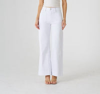 Stevie Wide Leg Stretch Jeans - Black
