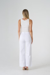 Stevie Wide Leg Stretch Jeans - Black