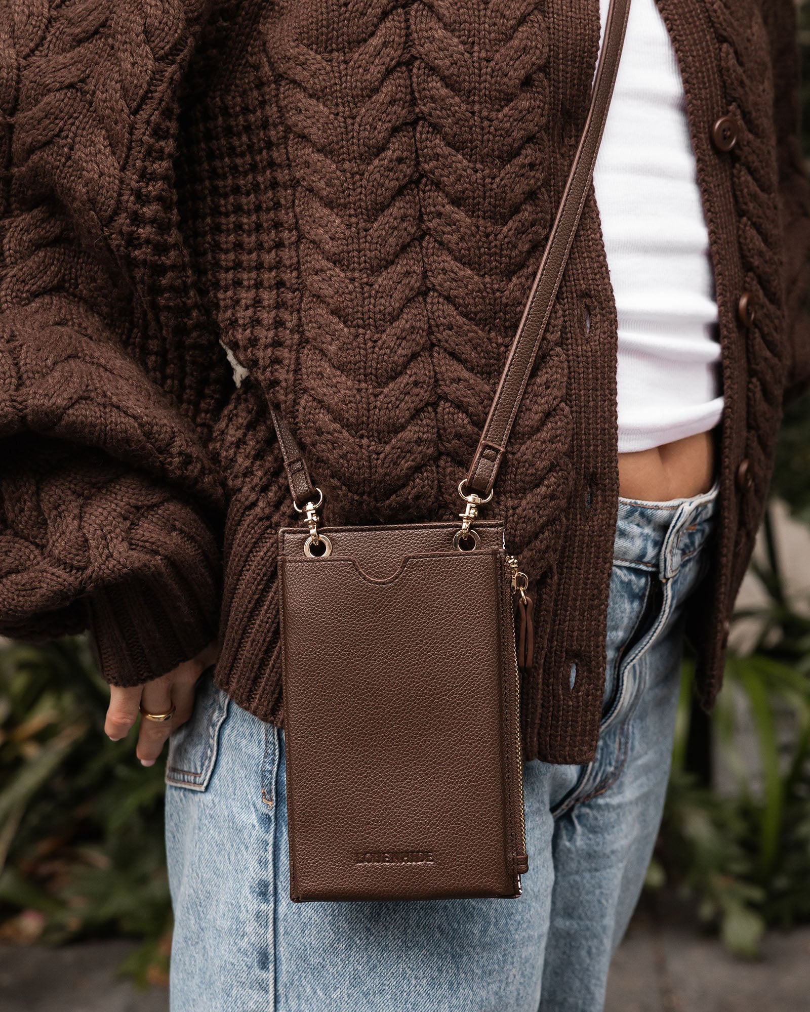 Suki Chocolate Phone Bag