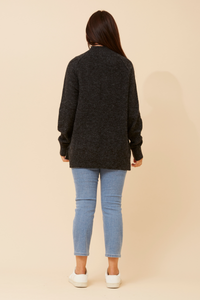 Risa Ribbed Neck Knit Jumper