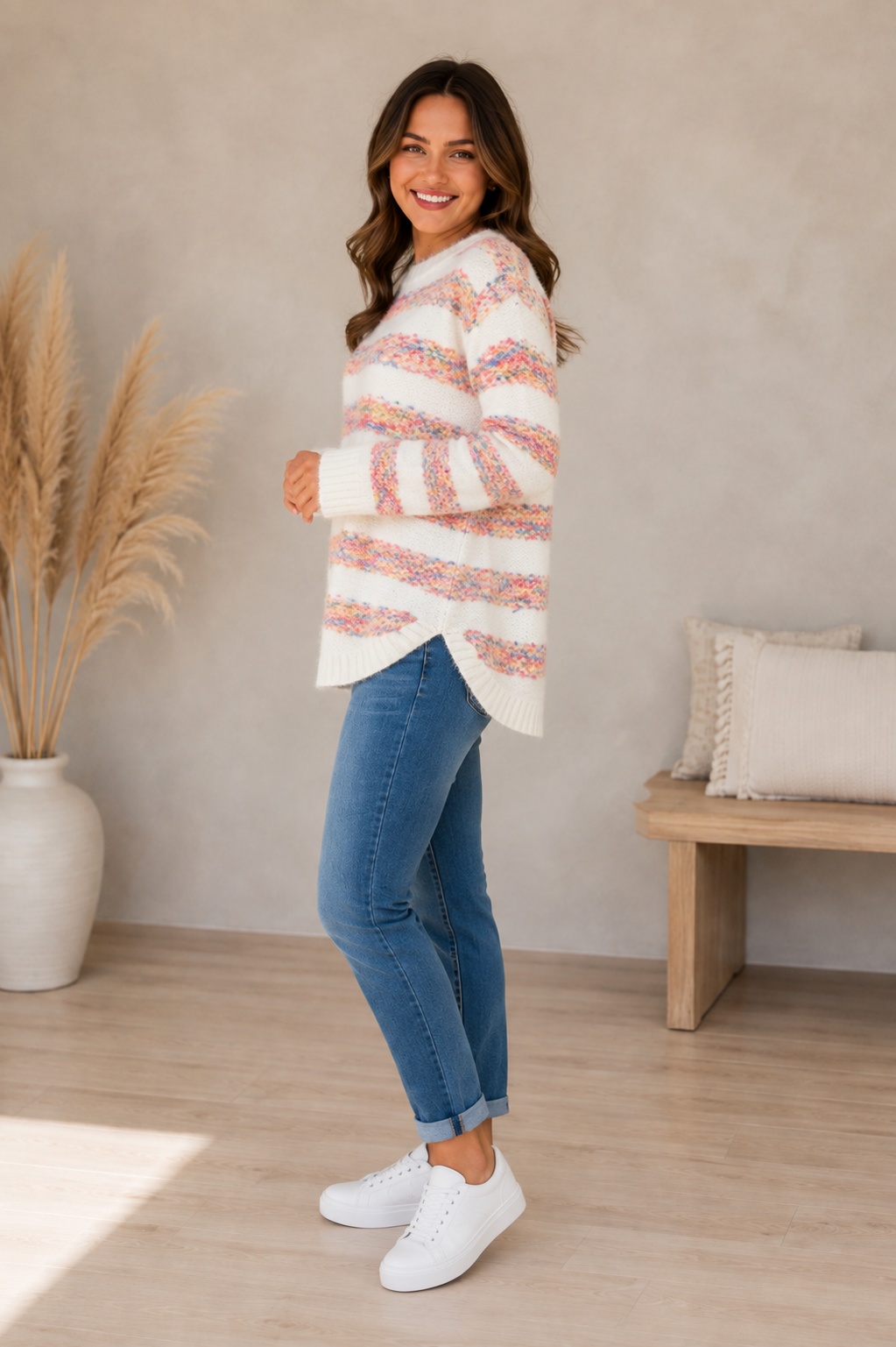 Xena Stripe Knit Jumper