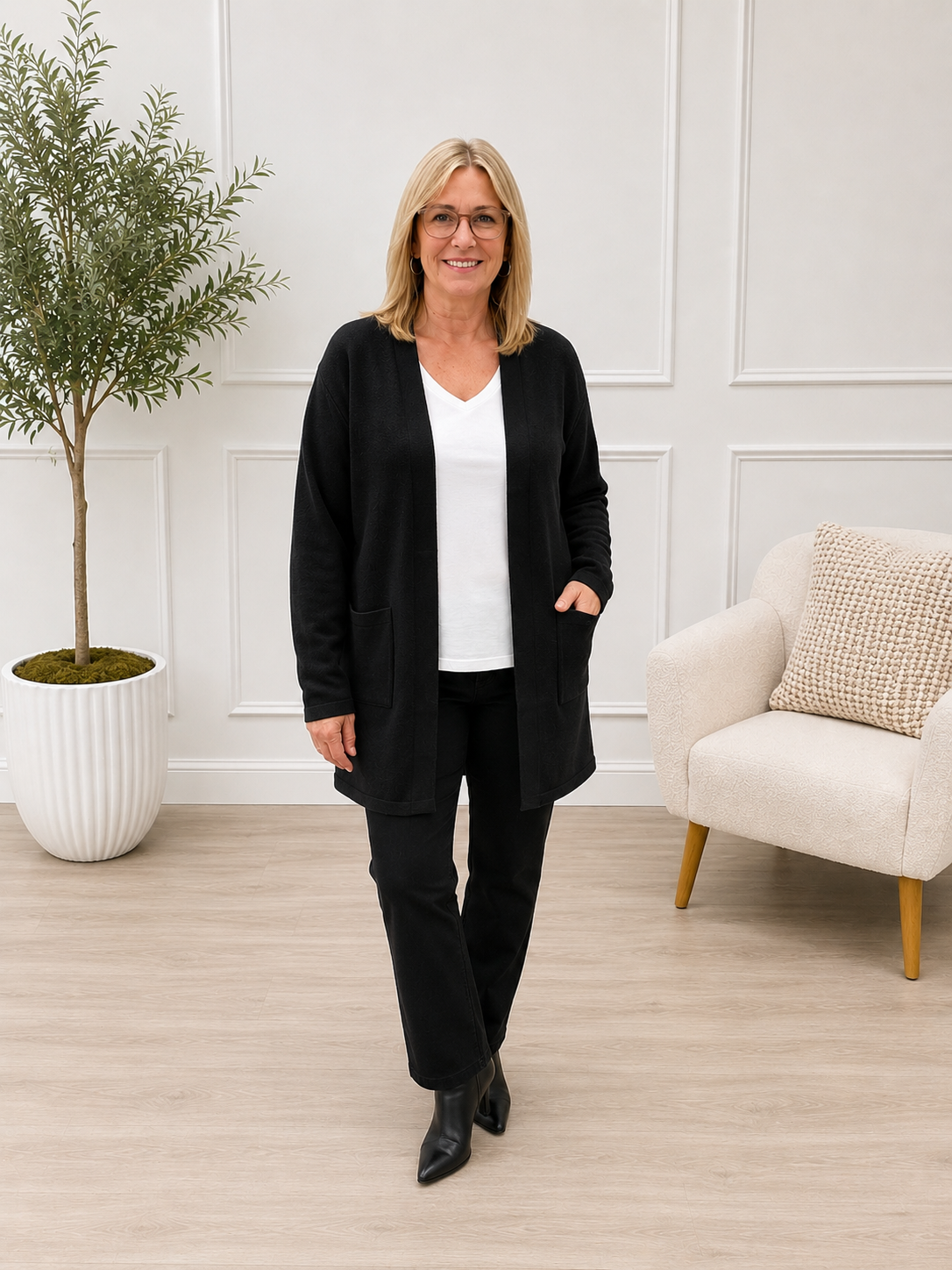 Zabel Open Cardigan