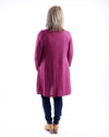 Dixie Waterfall Cardigan        Available In Black and Fuchsia