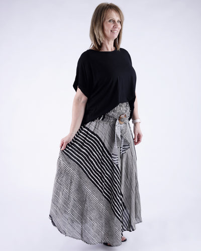 Mavis Bamboo T-shirt  Black/White/Red/Denim/Baby pink