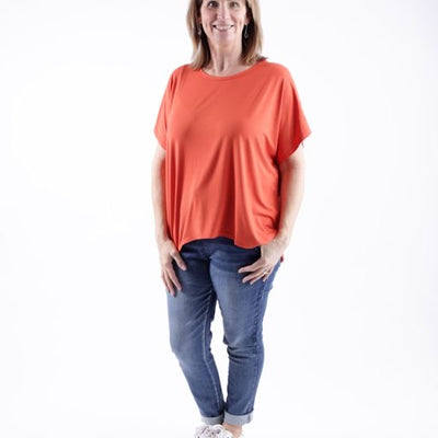 Mavis Bamboo T-shirt  Black/White/Red/Denim/Baby pink