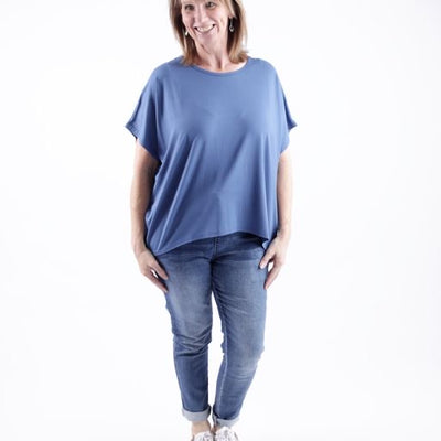 Mavis Bamboo T-shirt  Black/White/Red/Denim/Baby pink