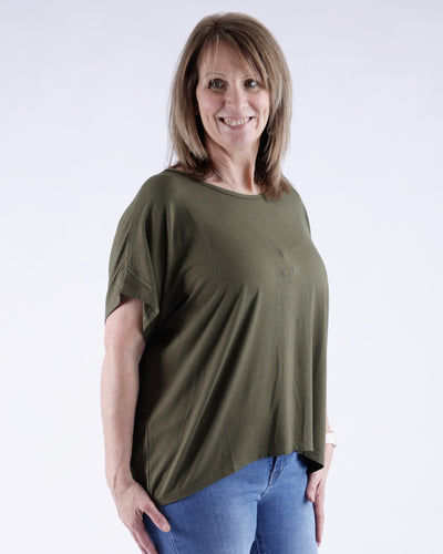 Mavis Bamboo T-shirt  Black/White/Red/Denim/Baby pink